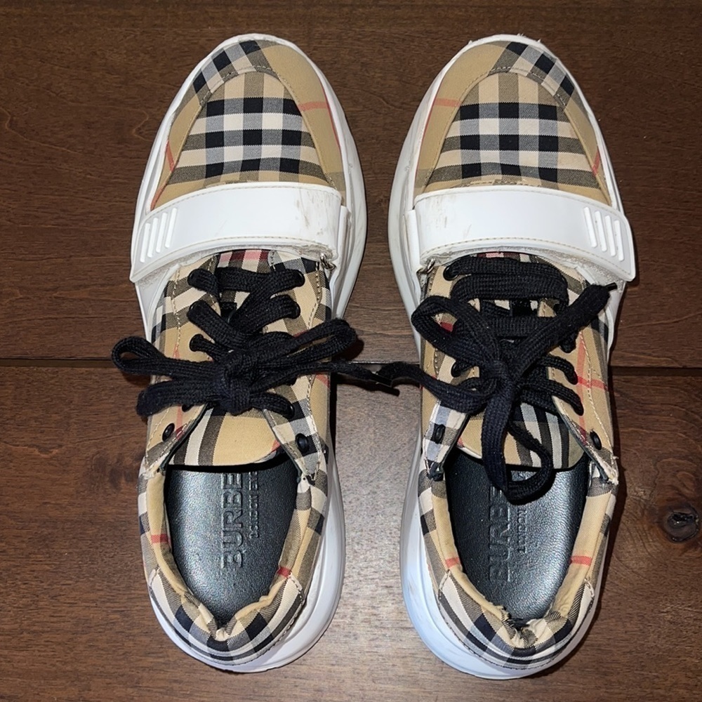 BURBERRY Vintage Check Chunky Platform Sneakers Sz. 9/39 - Picture 3 of 17